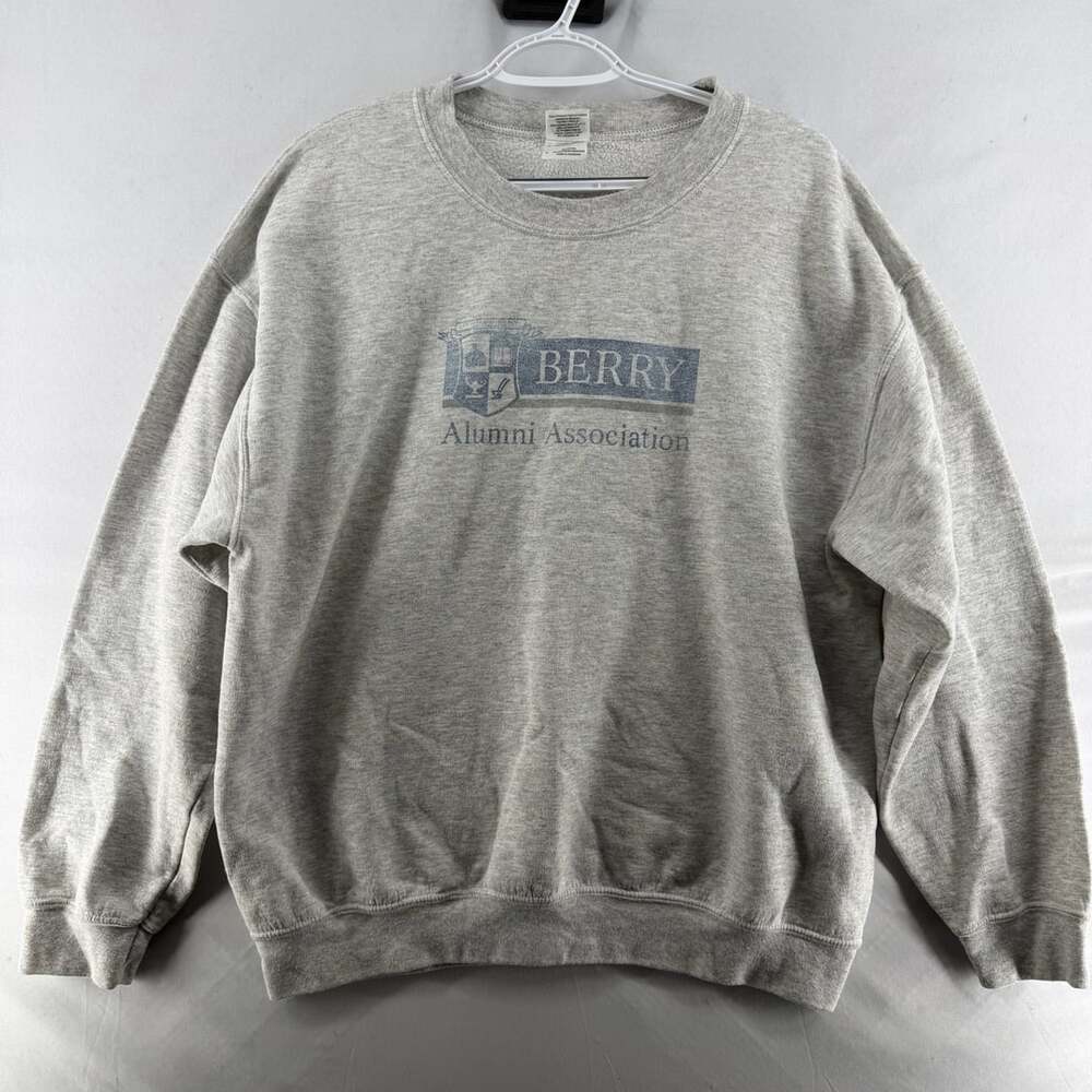 1672 Gildan Berry Alumni Association Size L Grey Sweatshirt